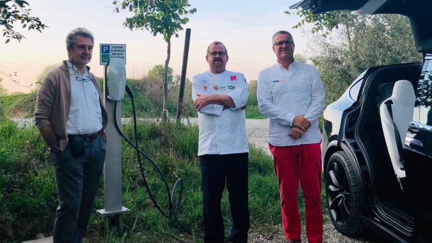 Punto di ricarica per mezzi elettrici