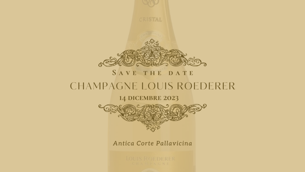 Ultima serata dell'anno a tema Champagne in compagnia della prestigiosissima Maison Louis Roederer